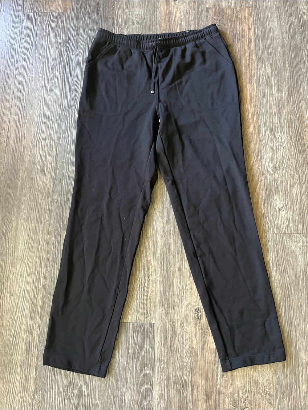 Max Studio women’s L Black Stretch Drawstring Pants